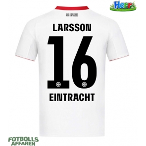 Eintracht Frankfurt Hugo Larsson #16 Bortatröja 2025-26 Kortärmad